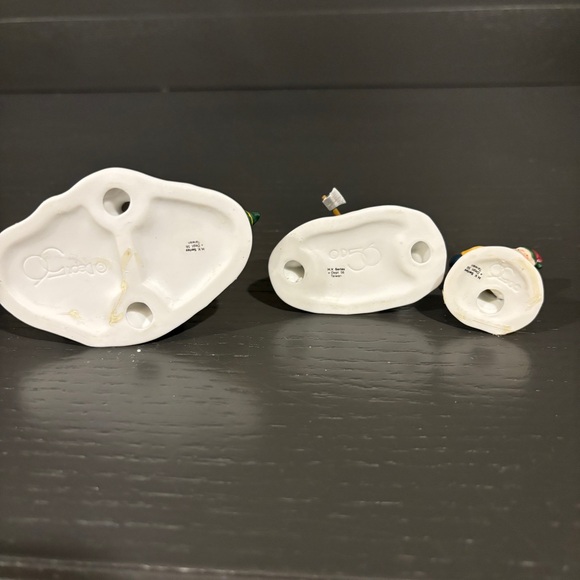 VINTAGE DEPARTMENT 56 "WOODMEN'S ELVES" PORCELAIN ACCESSORIES - Picture 7 of 8